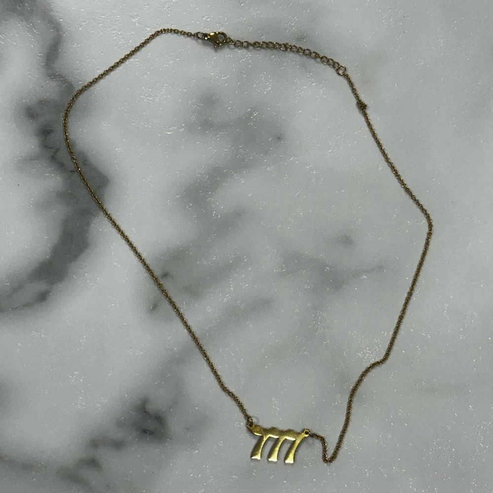 777 Gold Necklace